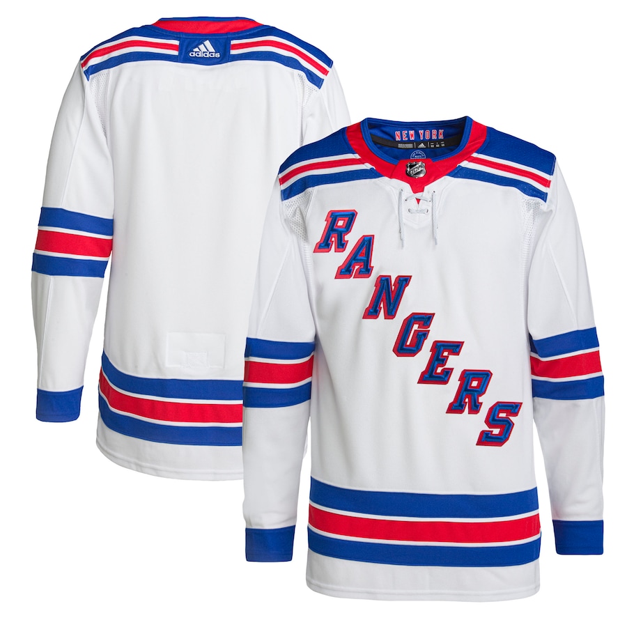 Men's New York Rangers adidas White Away Primegreen Authentic Jersey - Puhuasuan
