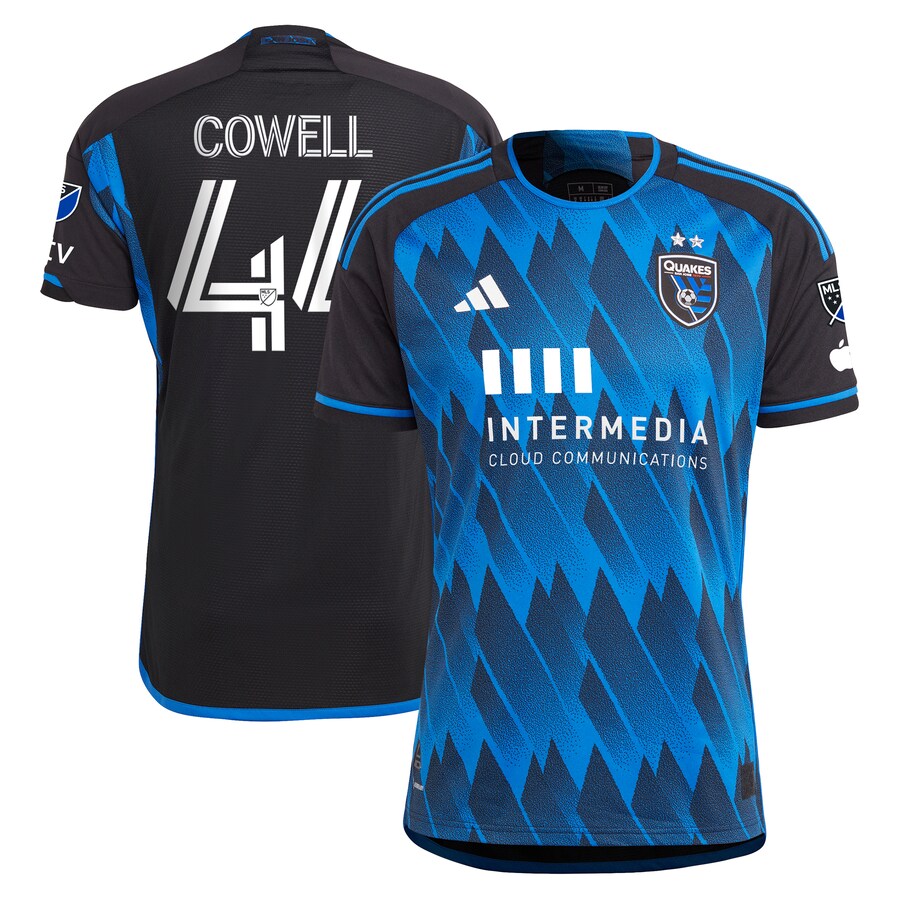 Men's San Jose Earthquakes Cade Cowell adidas Blue 2023 Active Fault Jersey Authentic Jersey - Puhuasuan
