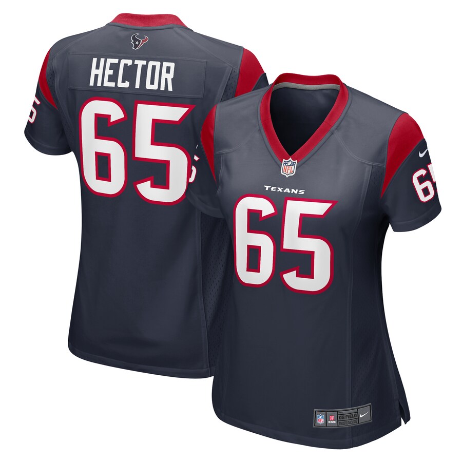 Women's Houston Texans Bruce Hector Nike  Navy  Game Jersey - Puhuasuan