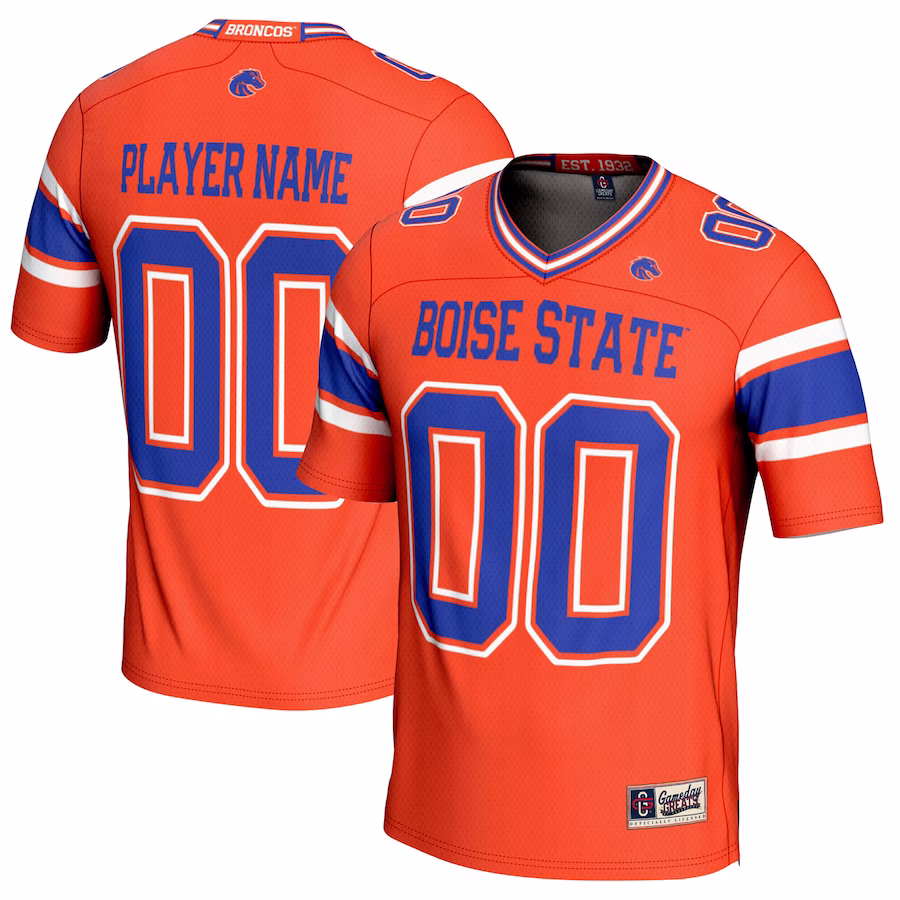 Boise State Broncos GameDay Greats NIL Pick-A-Player Football Jersey �?Orange - Puhuasuan