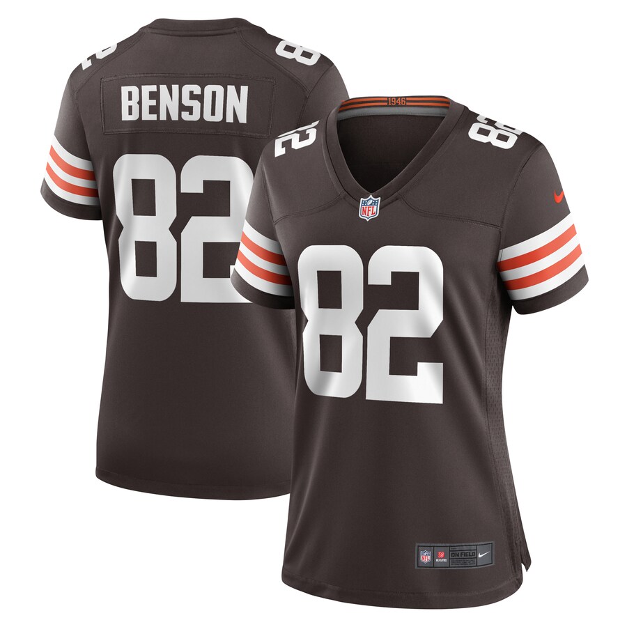 Women's Cleveland Browns Trinity Benson Nike  Brown Team Game Jersey - Puhuasuan