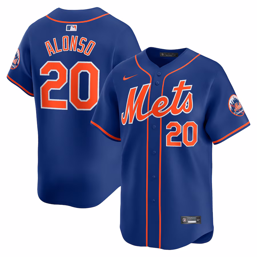 Men's New York Mets Pete Alonso Nike Royal Alternate Limited Player Jersey - Puhuasuan