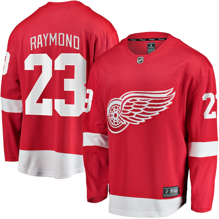 Men's Detroit Red Wings Lucas Raymond Fanatics Red Home Breakaway Player Jersey - Puhuasuan