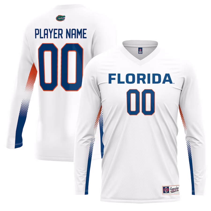 Florida Gators GameDay Greats Unisex NIL Lightweight Volleyball Jersey - White - Puhuasuan