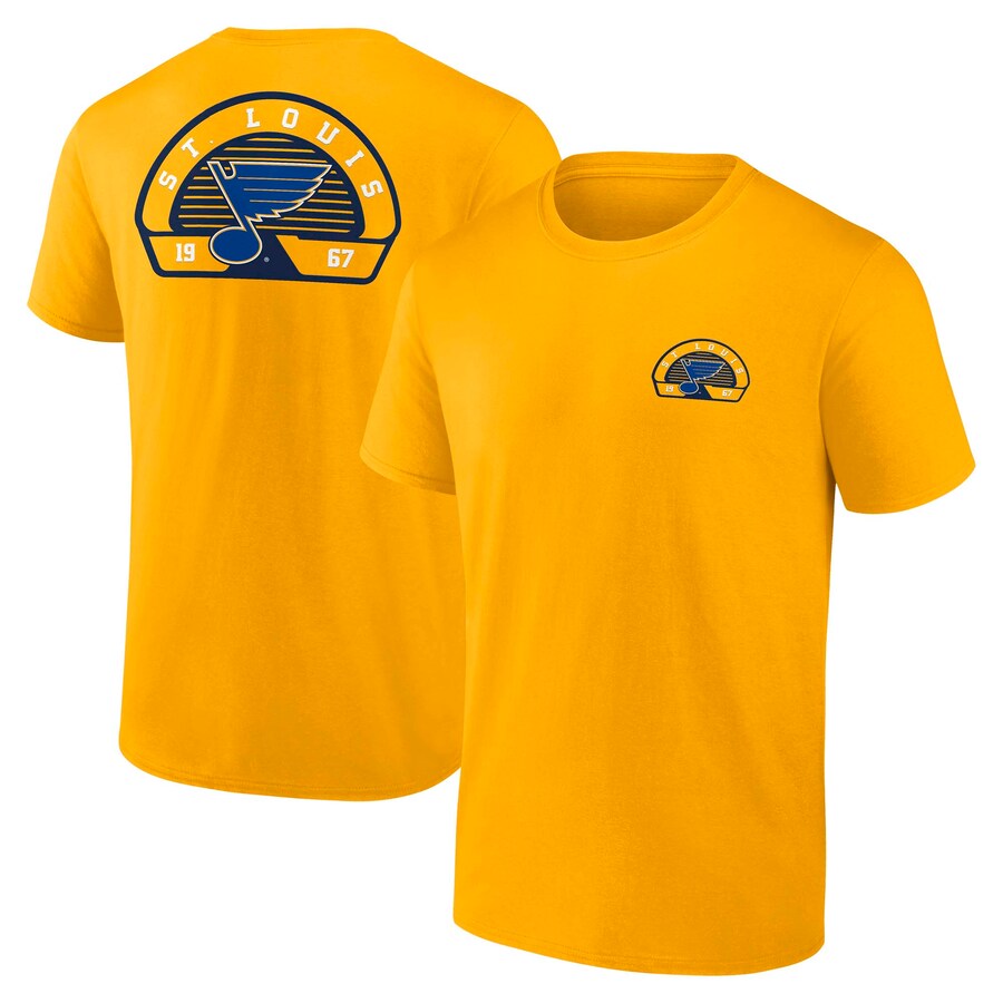 Men's St. Louis Blues Fanatics Gold Valor T-Shirt - Puhuasuan