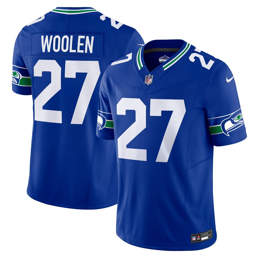 Men's Seattle Seahawks Tariq Woolen Nike Royal Alternate Vapor F.U.S.E. Limited Jersey - Puhuasuan