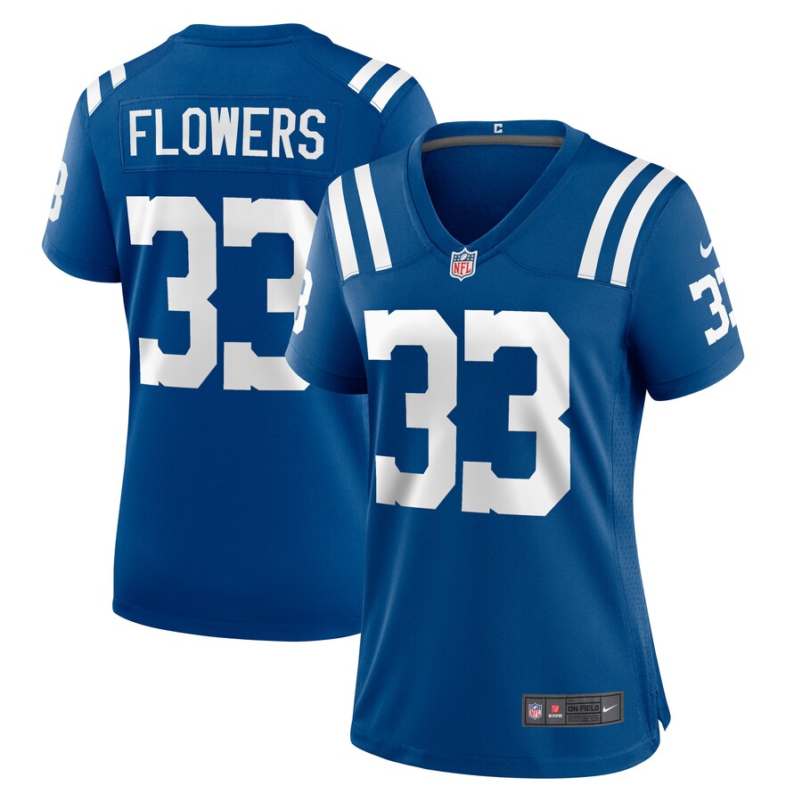 Women's Indianapolis Colts Dallis Flowers Nike Royal Game Player Jersey - Puhuasuan