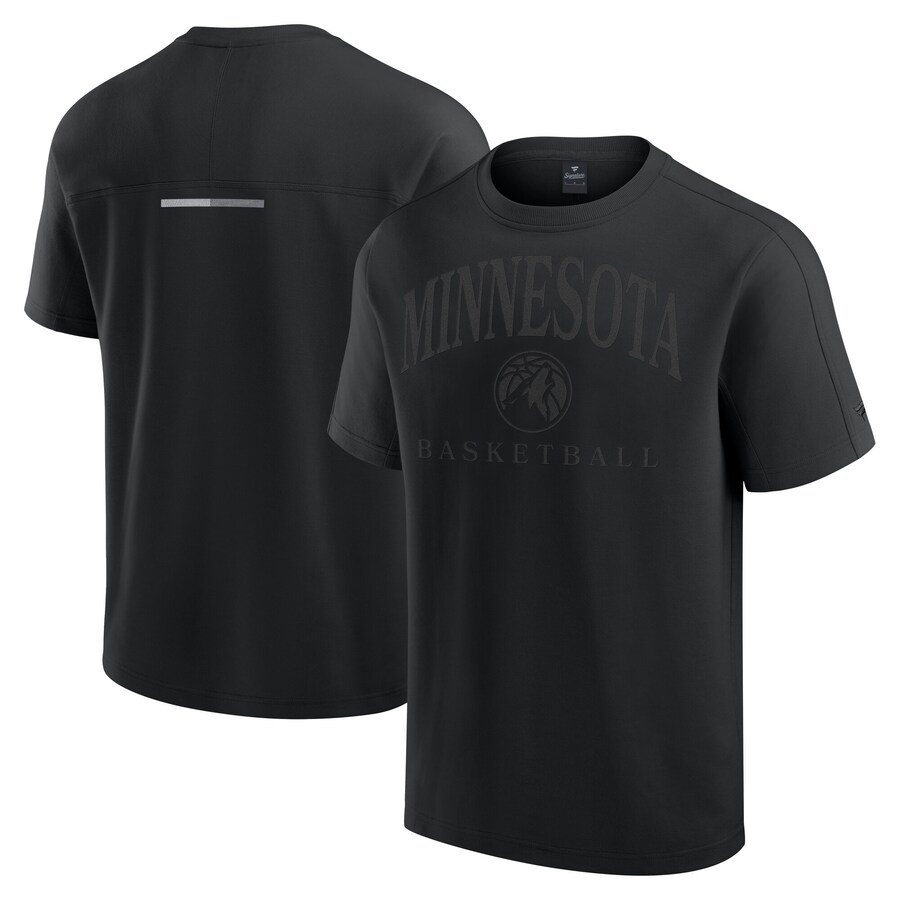 Men's Minnesota Timberwolves Fanatics Black Flex Tri-Blend T-Shirt - Puhuasuan