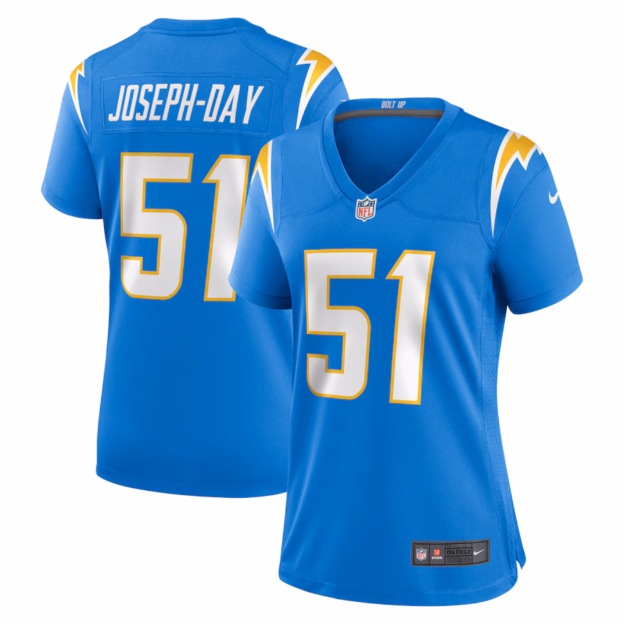 Women's Los Angeles Chargers Sebastian Joseph-Day Nike Powder Blue Game Player Jersey - Puhuasuan
