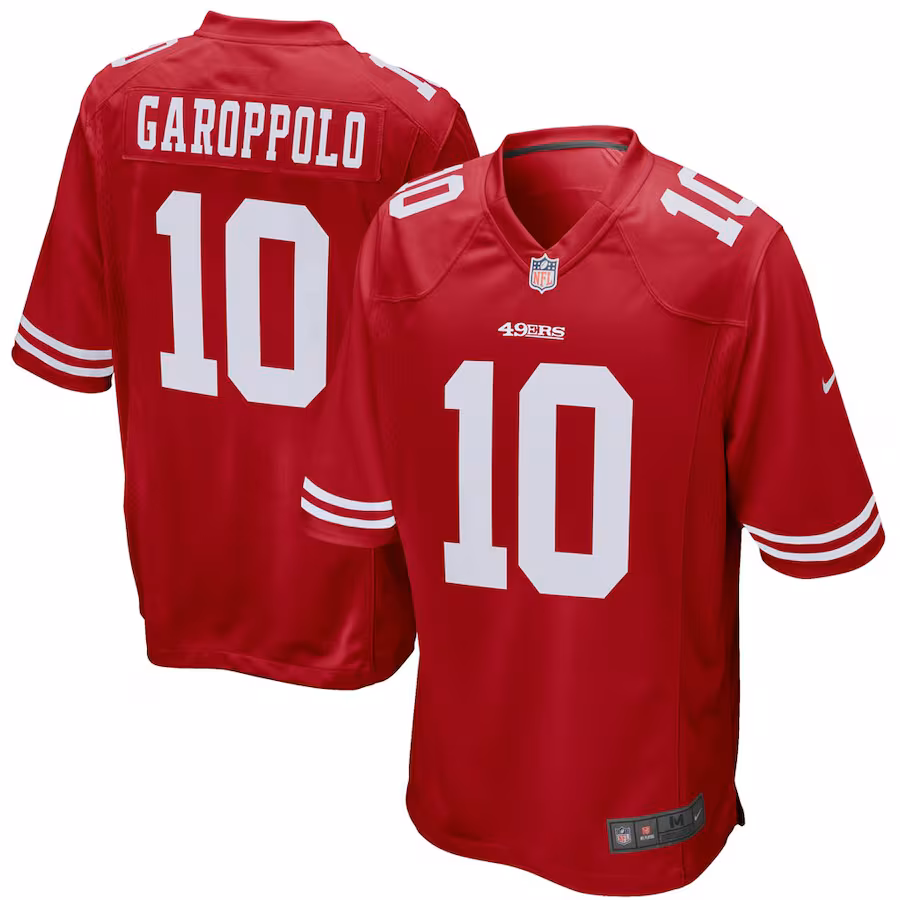 Youth San Francisco 49ers Jimmy Garoppolo Nike Scarlet Game Jersey - Puhuasuan