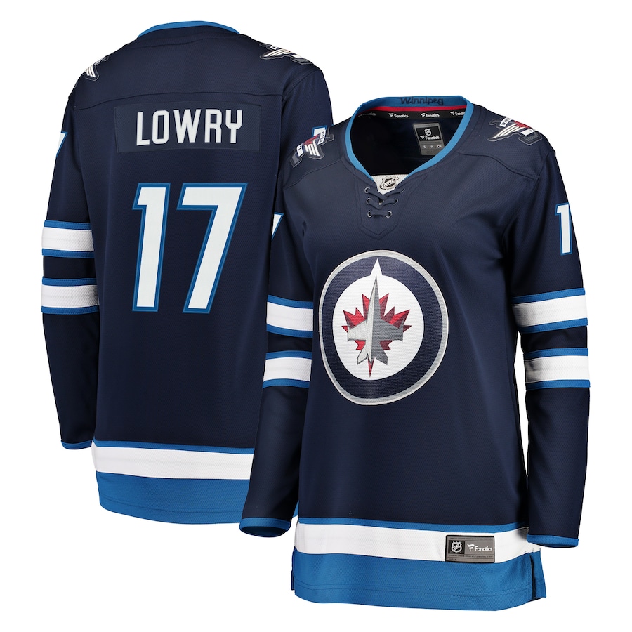 Women's Winnipeg Jets Adam Lowry Fanatics Navy Breakaway Jersey - Puhuasuan