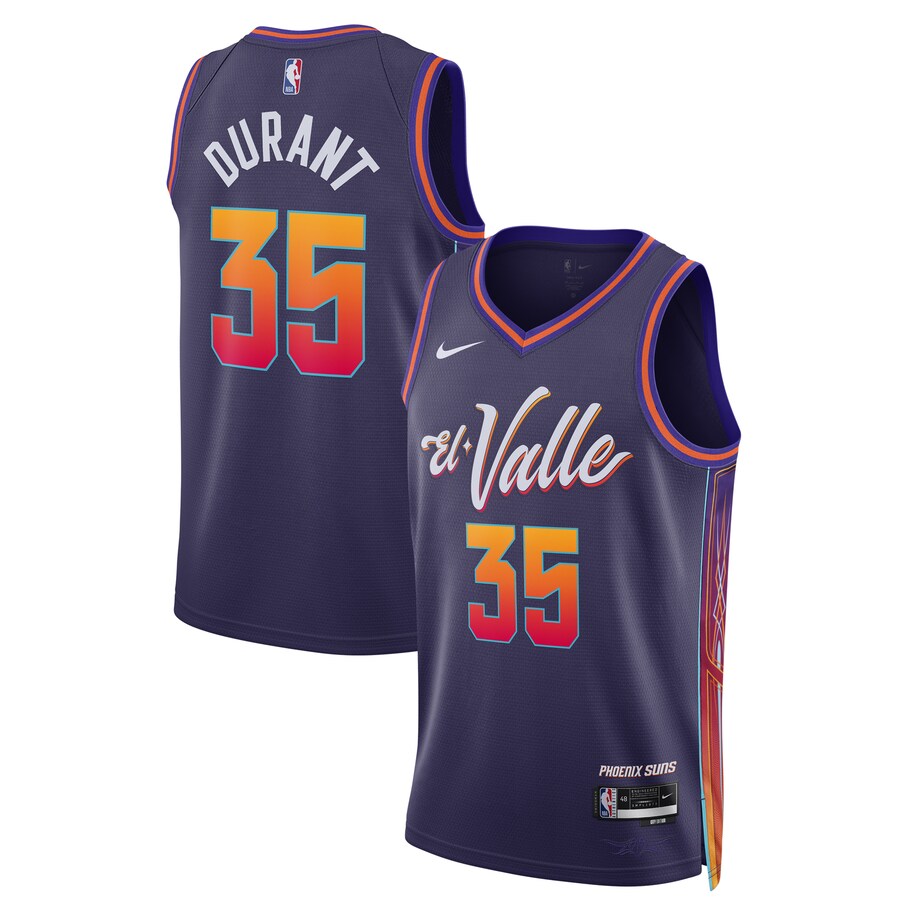 Unisex Phoenix Suns Kevin Durant Nike Purple 2023/24 Swingman Jersey - City Edition - Puhuasuan