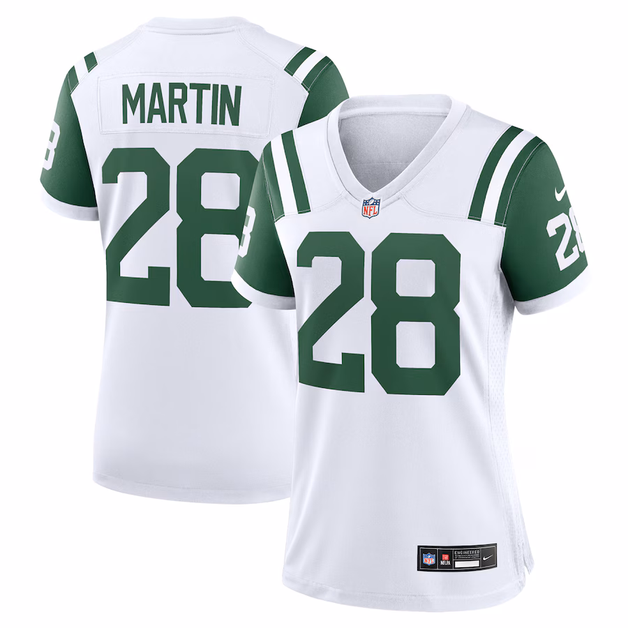 Women's New York Jets Curtis Martin Nike White Classic Alternate Retired Player Game Jersey - Puhuasuan