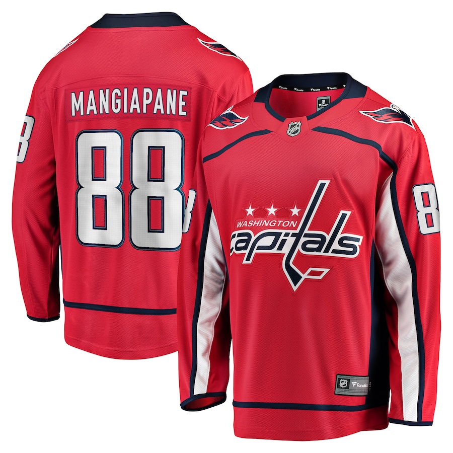 Men's Washington Capitals Andrew Mangiapane Fanatics Red Home Premier Breakaway Player Jersey - Puhuasuan