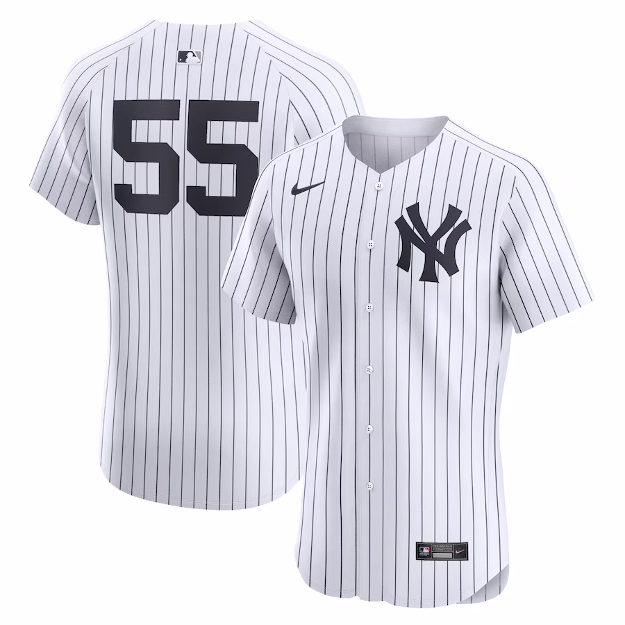 Men's New York Yankees Carlos Rodon Nike White Home Elite Player Jersey - Puhuasuan