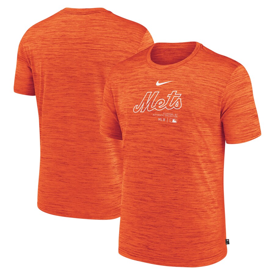 Men's New York Mets Nike Orange Authentic Collection Velocity Performance Practice T-Shirt - Puhuasuan