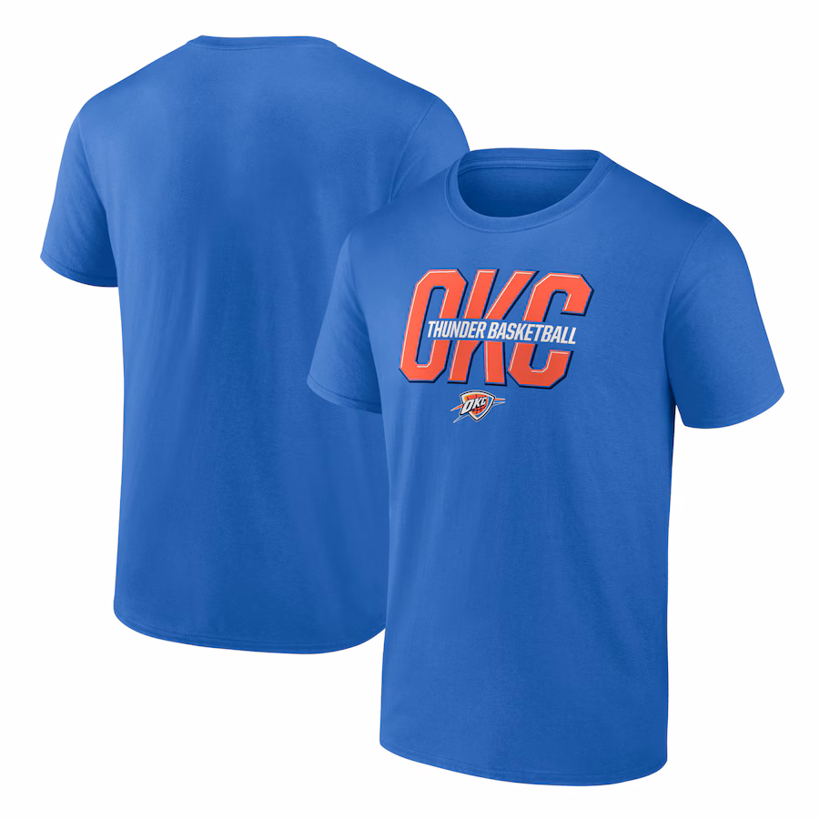 Men's Oklahoma City Thunder Blue Tip-Off T-Shirt - Puhuasuan