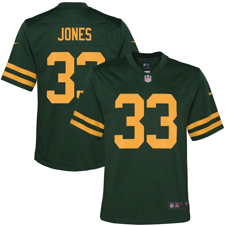 Youth Green Bay Packers Aaron Jones Nike Green Game Jersey - Puhuasuan