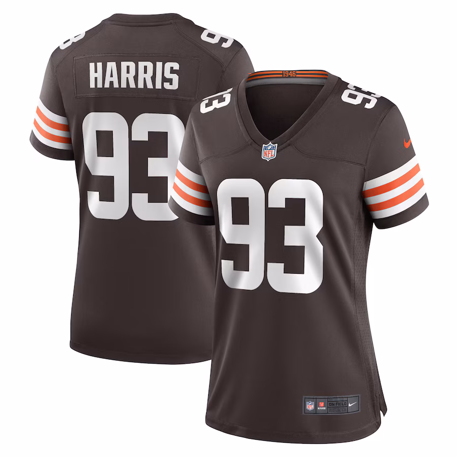 Women's Cleveland Browns Shelby Harris Nike  Brown Team Game Jersey - Puhuasuan