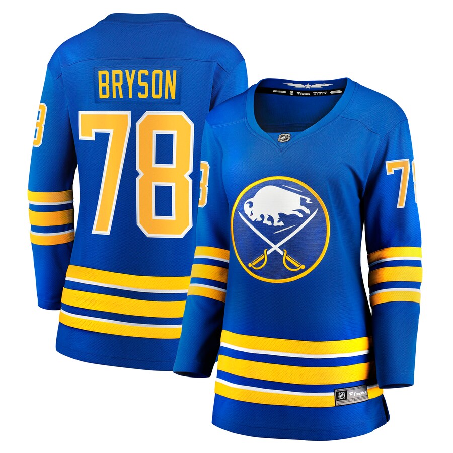 Women's Buffalo Sabres Jacob Bryson Fanatics Branded Royal Home Breakaway Player Jersey - Puhuasuan