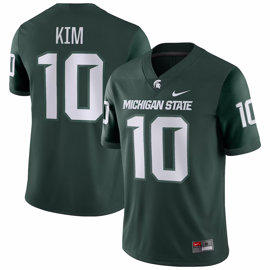 Noah Kim Michigan State Spartans Nike Player Game Jersey - Green - Puhuasuan