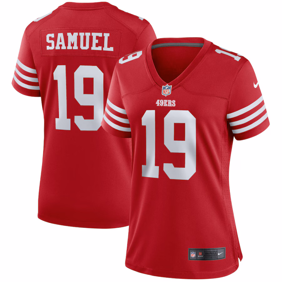 Women's San Francisco 49ers Deebo Samuel Nike Scarlet Player Jersey - Puhuasuan