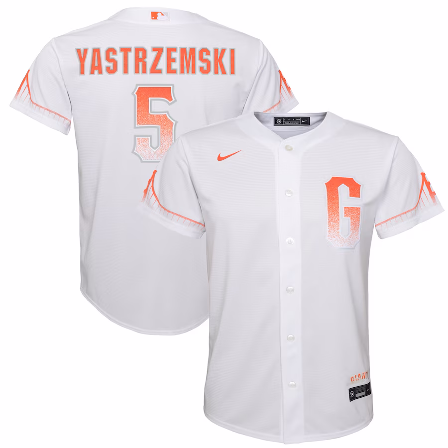 Youth San Francisco Giants Mike Yastrzemski Nike White City Connect Replica Player Jersey - Puhuasuan