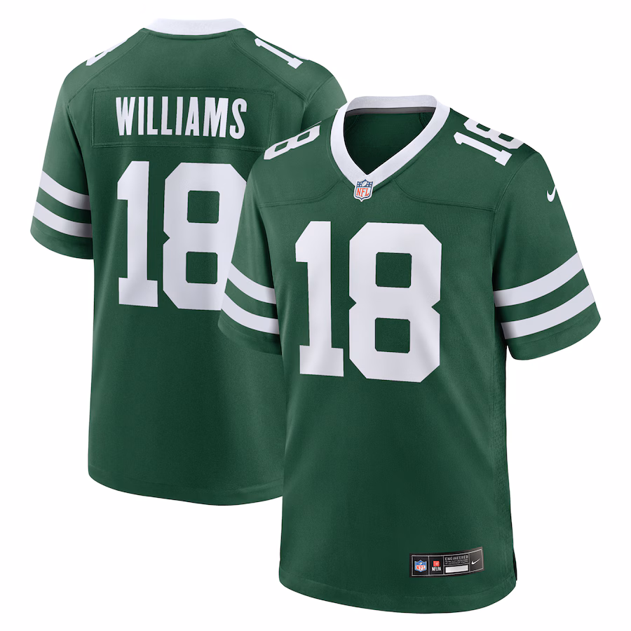 Men's New York Jets Mike Williams Nike Legacy Green Game Jersey - Puhuasuan