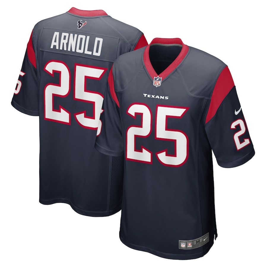 Men's Houston Texans Grayland Arnold Nike Navy Team Game Jersey - Puhuasuan