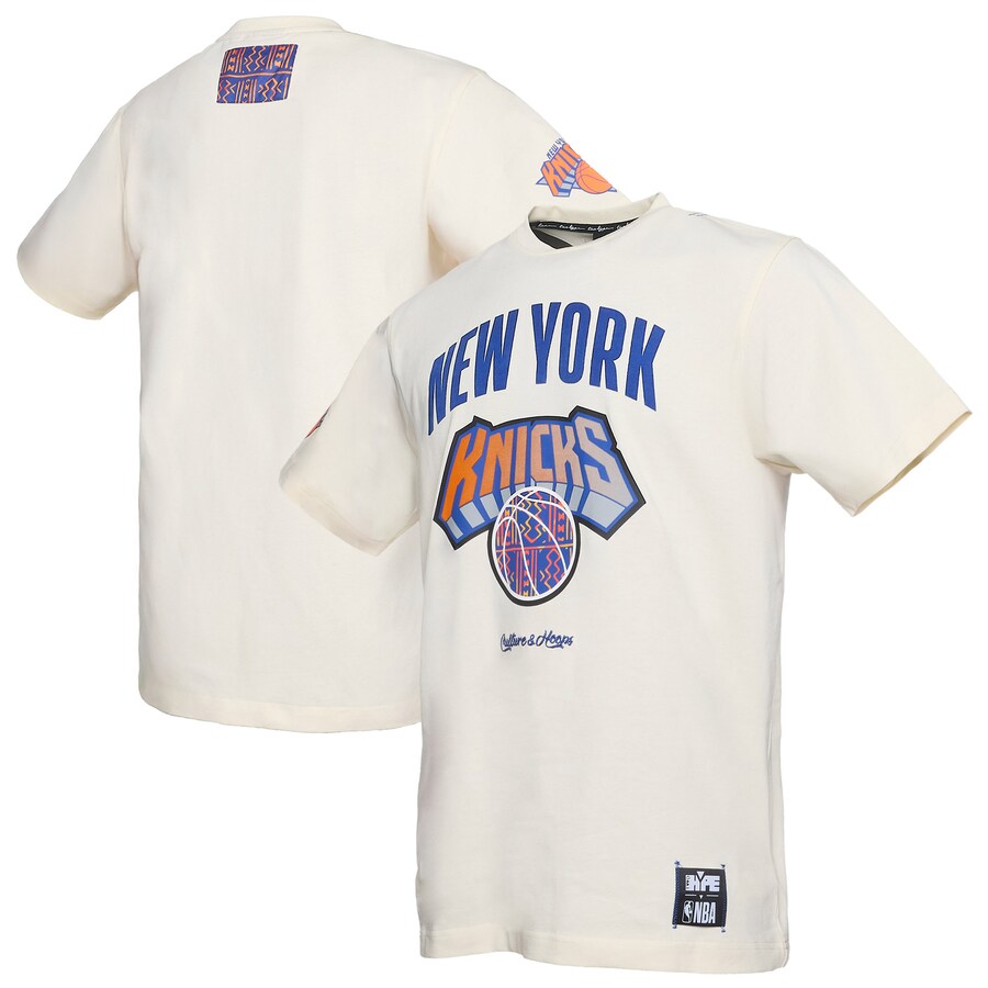 Men's New York Knicks  NBA x Two Hype Cream Culture & Hoops Collection Premium T-Shirt - Puhuasuan