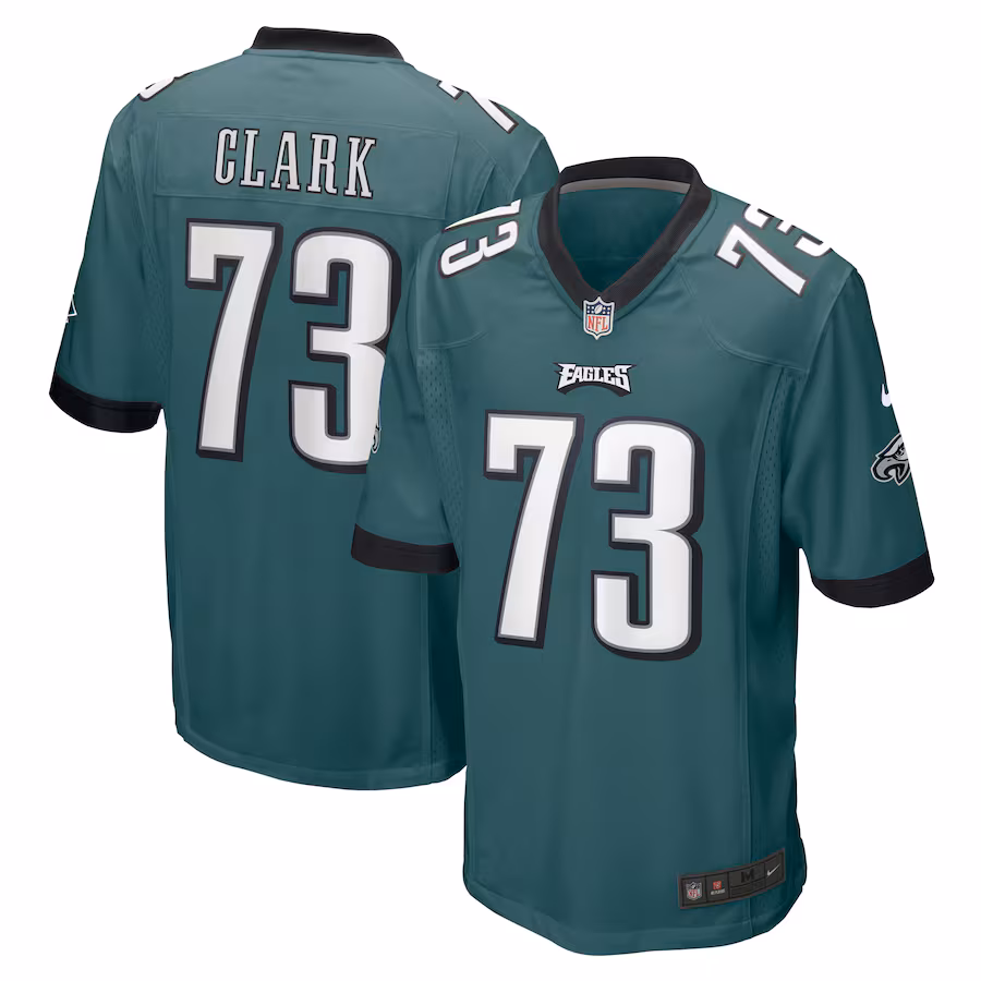 Men's Philadelphia Eagles Le'Raven Clark Nike Midnight Green  Game Jersey - Puhuasuan