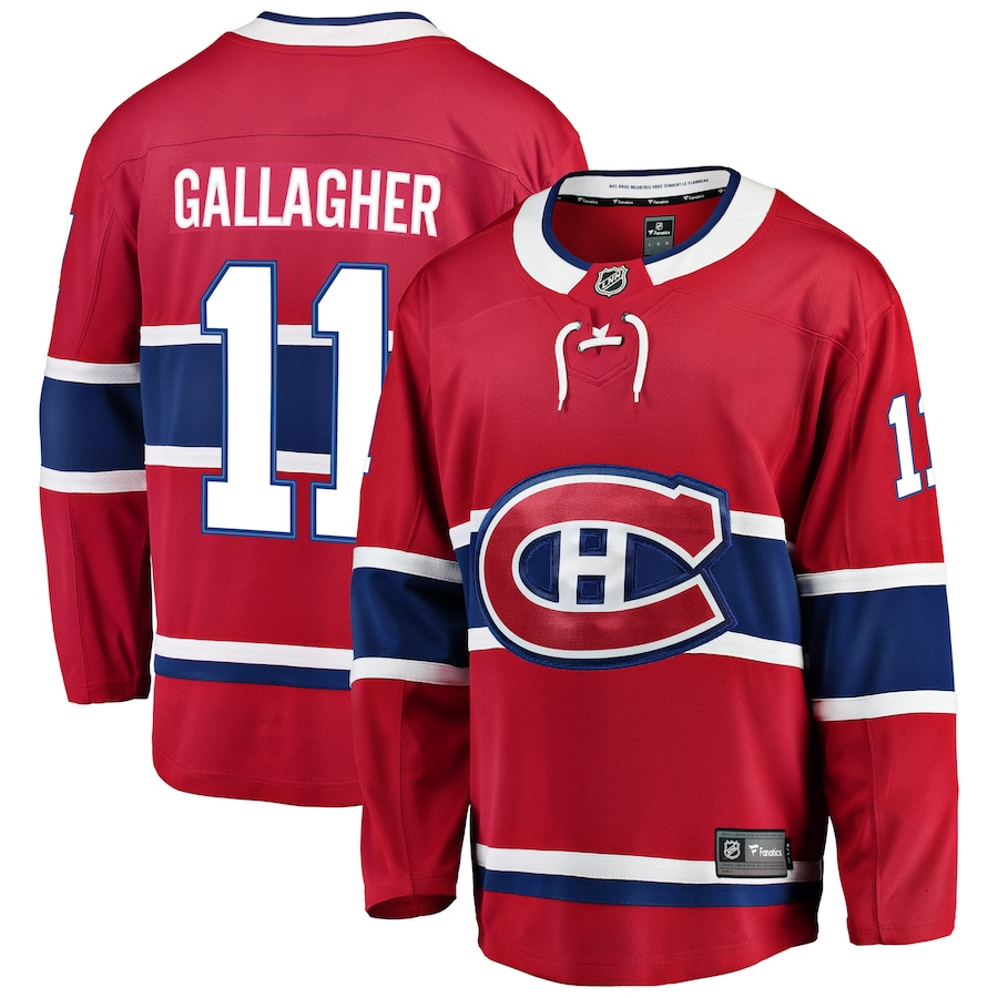 Men's Montreal Canadiens Brendan Gallagher Fanatics Red Breakaway Player Jersey - Puhuasuan
