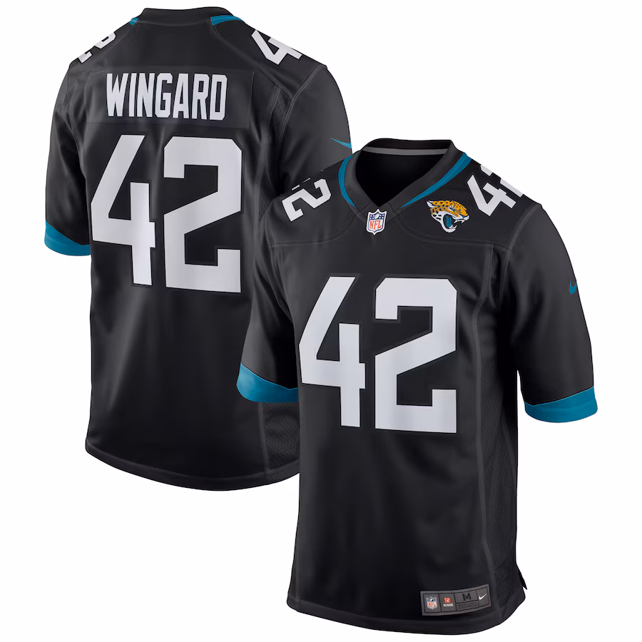 Men's Jacksonville Jaguars Andrew Wingard Nike Black Game Jersey - Puhuasuan
