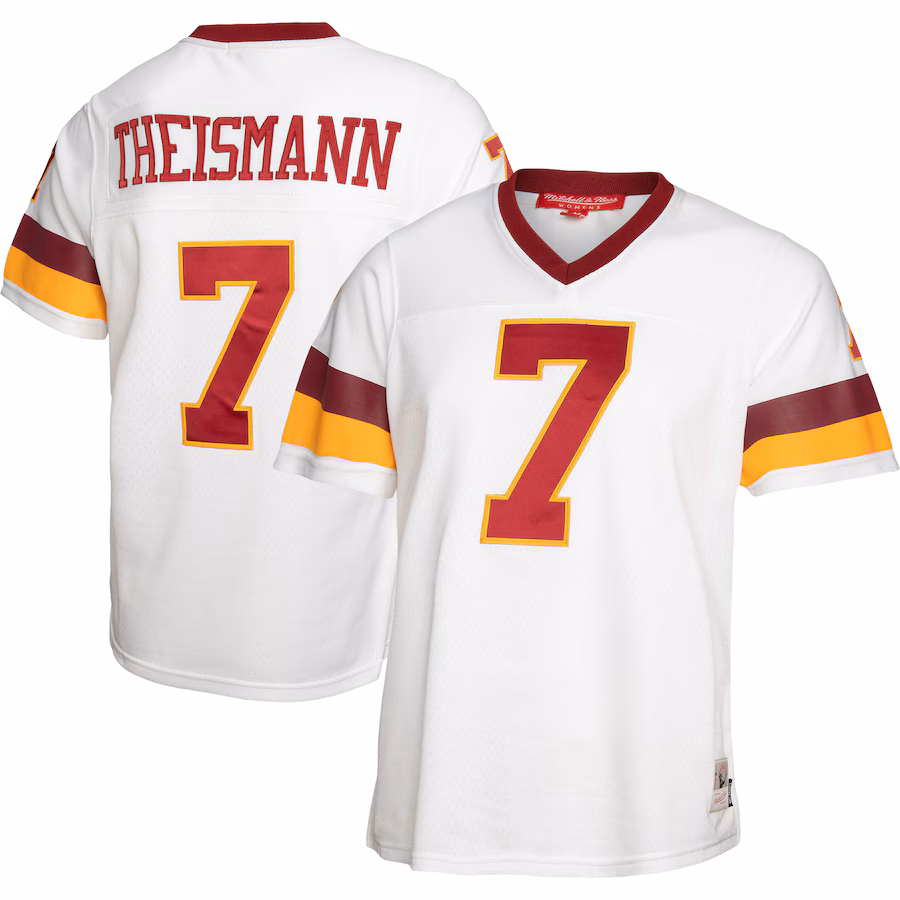 Women's Washington Football Team Joe Theismann Mitchell & Ness White Legacy Replica Player Jersey - Puhuasuan