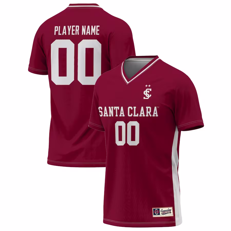 Santa Clara Broncos GameDay Greats U NIL Pick-A-Player Lightweight Soccer Jersey - Maroon - Puhuasuan