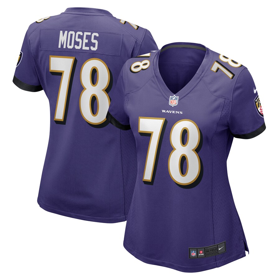 Women's Baltimore Ravens Morgan Moses Nike Purple Game Player Jersey - Puhuasuan