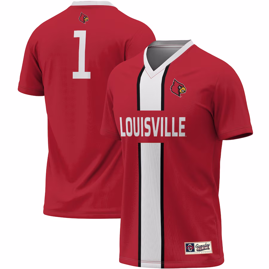 #1 Louisville Cardinals ProSphere Unisex Lightweight Soccer Jersey - Red - Puhuasuan