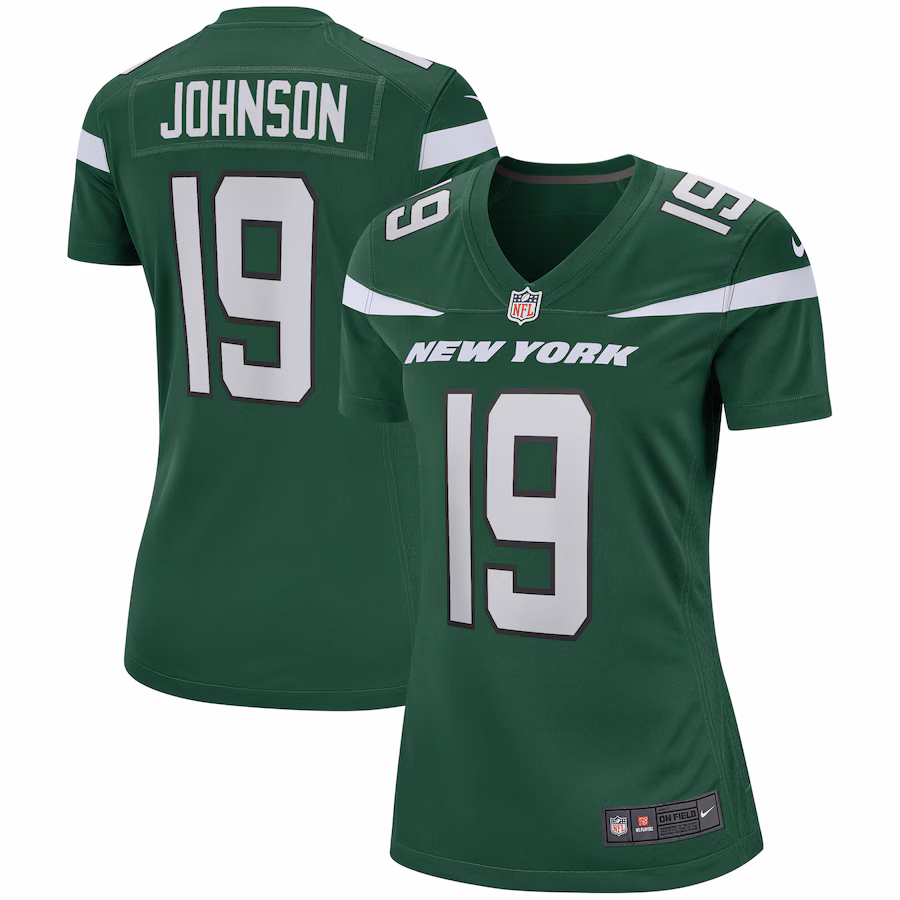 Women's New York Jets Keyshawn Johnson Nike Gotham Green Game Retired Player Jersey - Puhuasuan