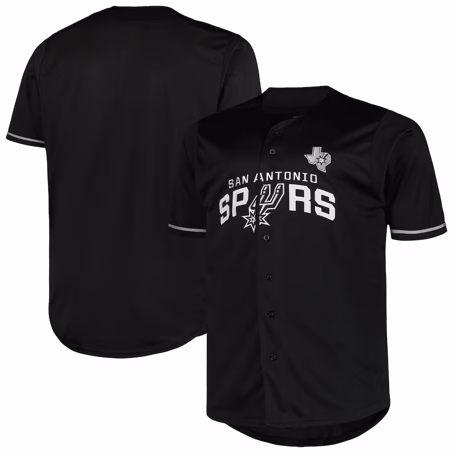 Men's San Antonio Spurs Profile Black Big & Tall Pop Jersey - Puhuasuan