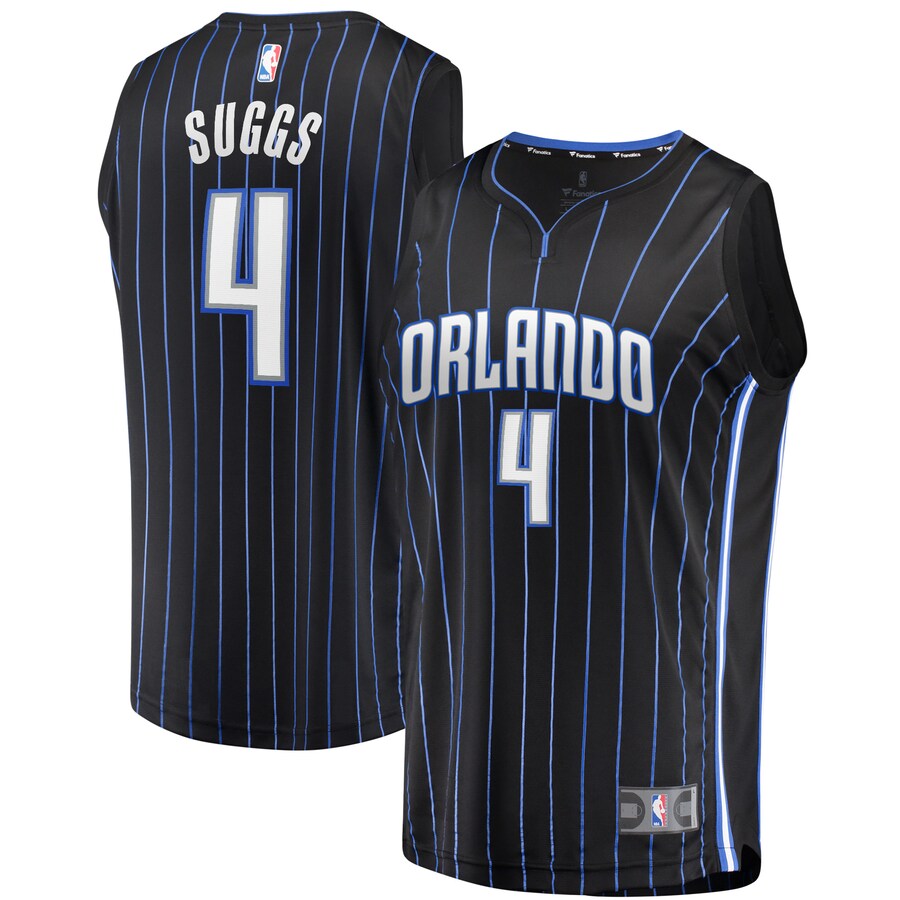 Youth Orlando Magic Jalen Suggs Fanatics Black Fast Break Replica Jersey - Icon Edition - Puhuasuan