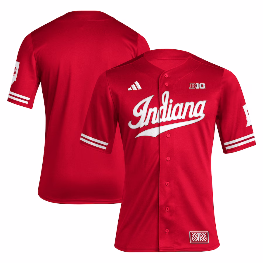Indiana Hoosiers adidas Reverse Retro Replica Baseball Jersey - Crimson - Puhuasuan