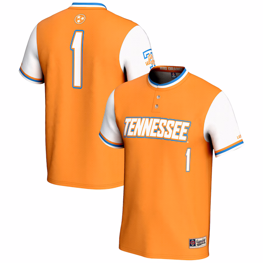 Youth GameDay Greats #1 Tennessee Orange Tennessee Volunteers Lightweight Softball Jersey - Puhuasuan