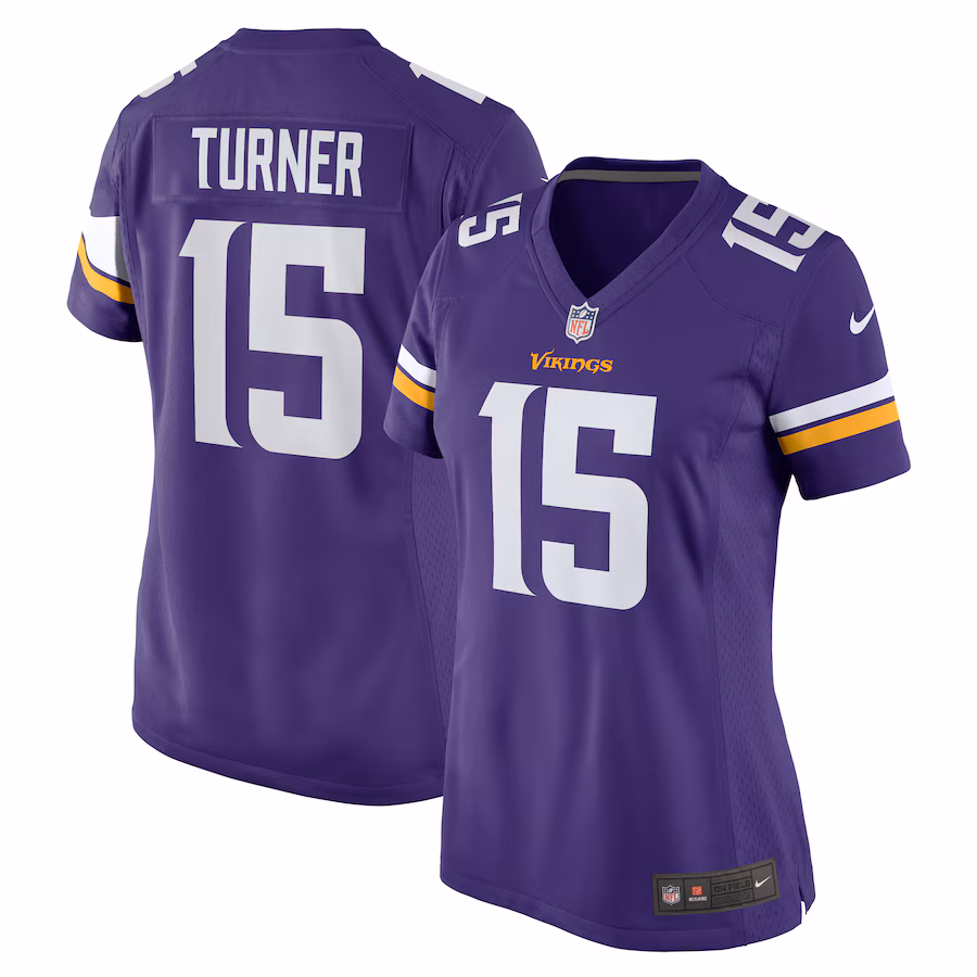 Women's Minnesota Vikings Dallas Turner Nike  Purple Game Jersey - Puhuasuan