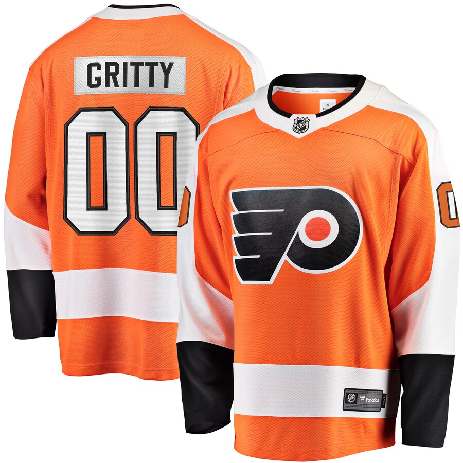 Men's Philadelphia Flyers Gritty Fanatics Branded Orange Breakaway Player Jersey - Puhuasuan