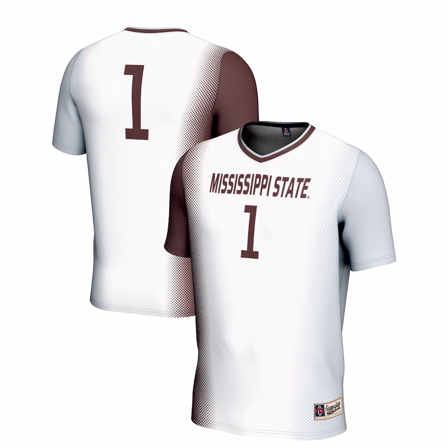 Unisex GameDay Greats #1 White Mississippi State Bulldogs  Lightweight Women's Soccer Jersey - Puhuasuan