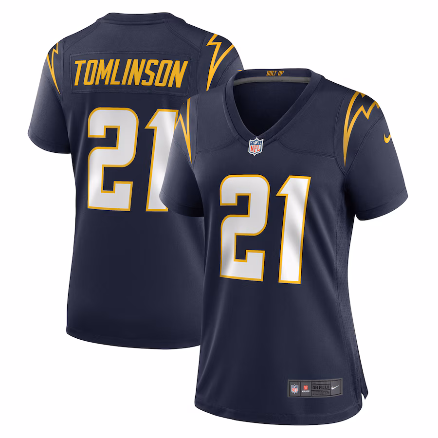 Women's Los Angeles Chargers LaDainian Tomlinson Nike Navy Retired Player Jersey - Puhuasuan