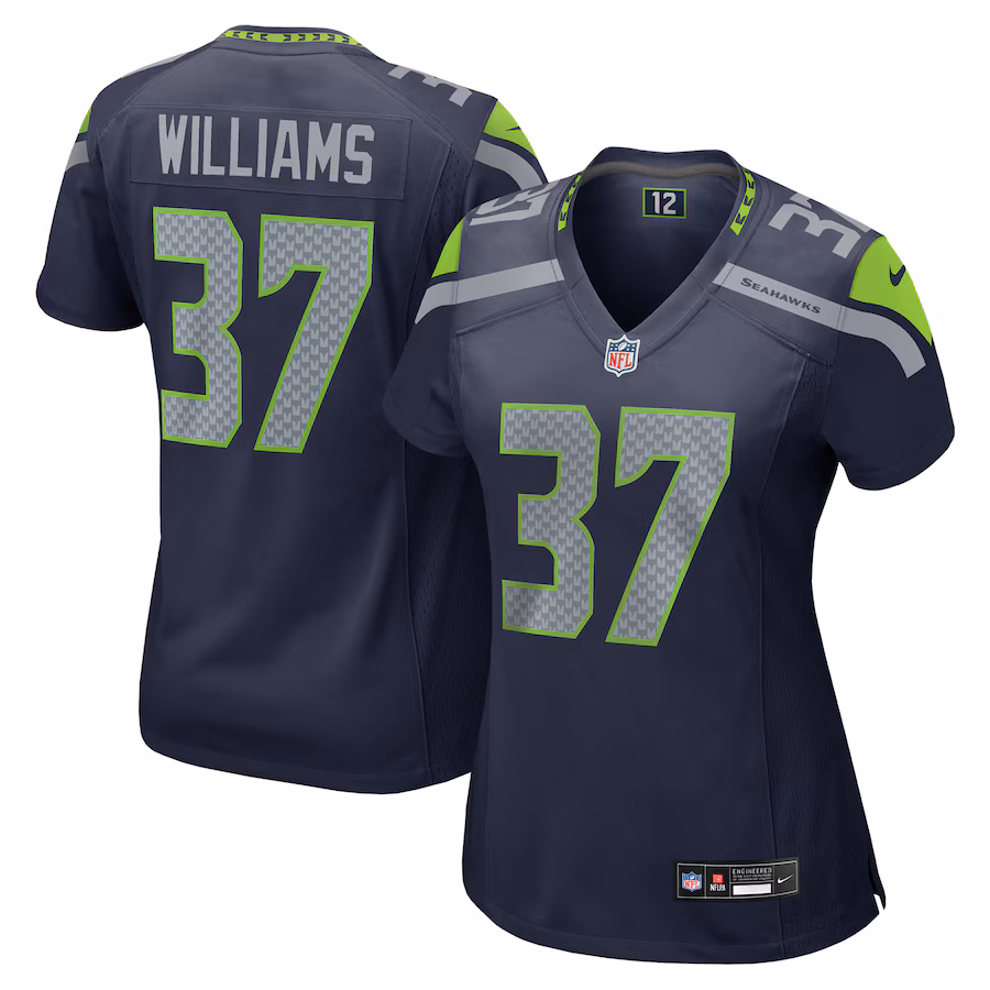 Women's Seattle Seahawks Damarion Williams Nike Navy Game Jersey - Puhuasuan