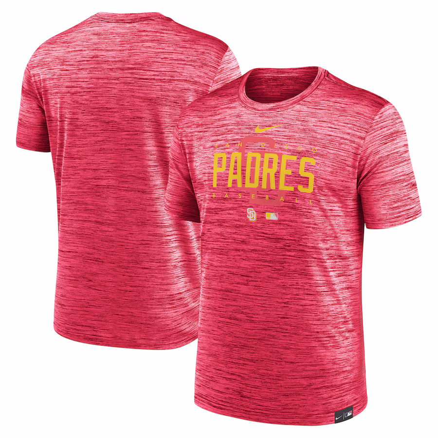 Men's San Diego Padres Nike Pink City Connect Velocity Practice Performance T-Shirt - Puhuasuan