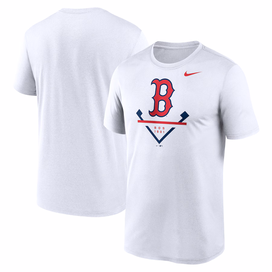Men's Boston Red Sox Nike White Icon Legend Performance T-Shirt - Puhuasuan