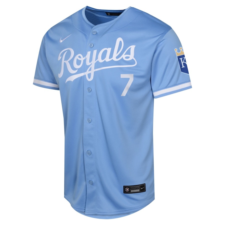 Youth Kansas City Royals Bobby Witt Nike Light Blue Alternate Limited Player Jersey - Puhuasuan